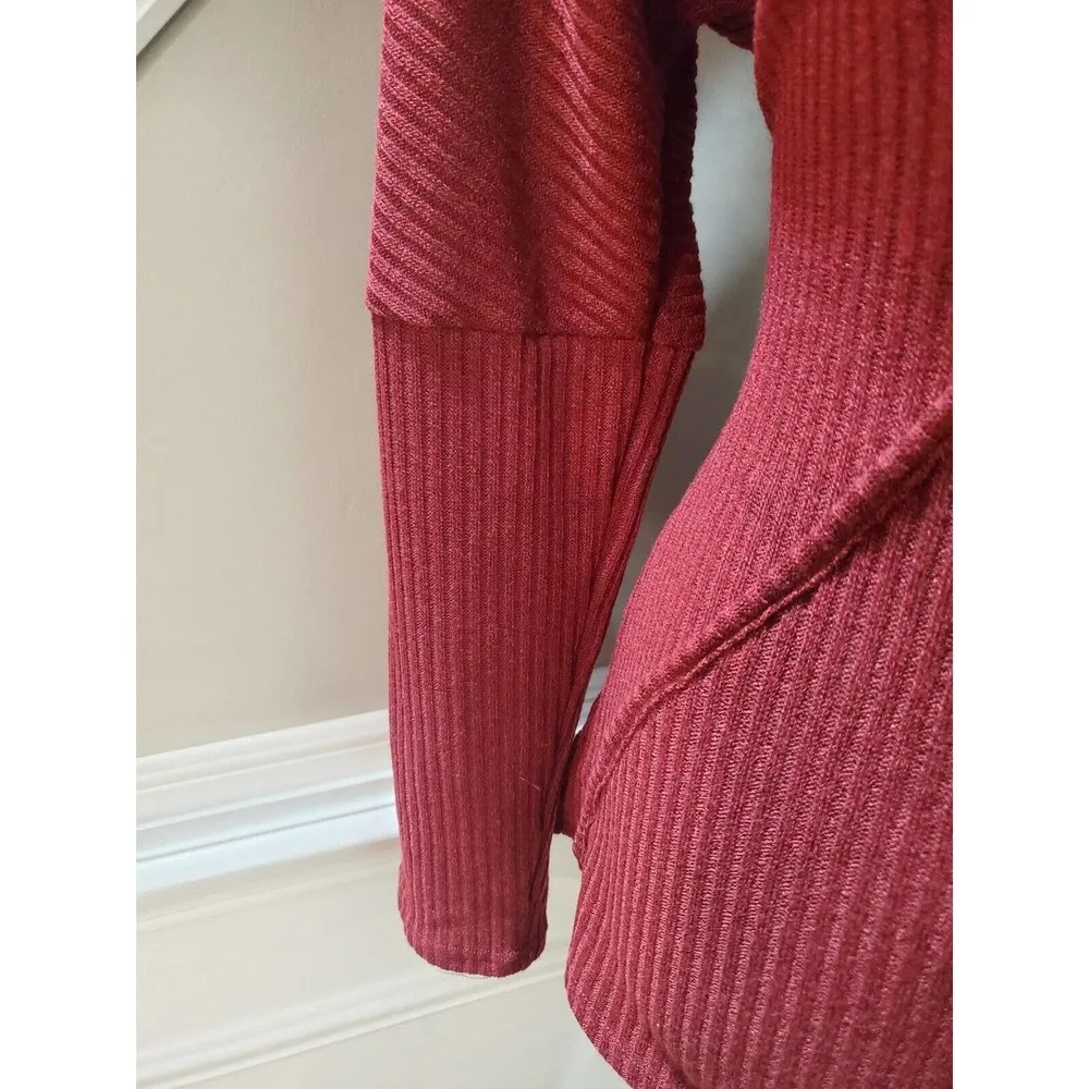 Coeur De Vague Women Maroon Polyester V - Image 4