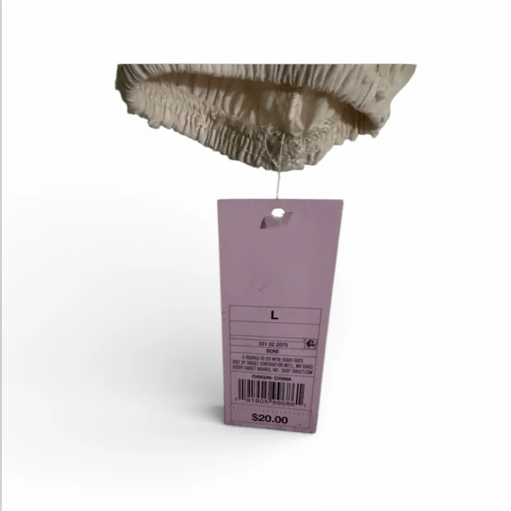 Wild Fable Cream Ruffle Blouse L NWT - Image 3