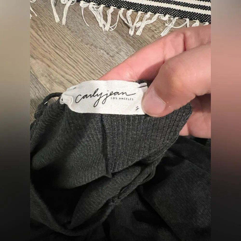 Carly Jean Los Angeles Ribbed Maxi Dress small - Image 9