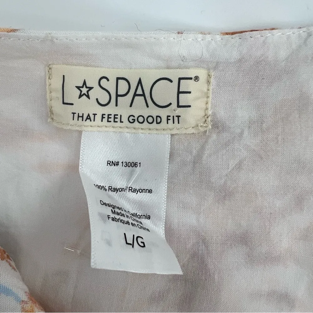 L*Space Stay Golden Cover-Up Mini Dress revolve Anthropologie sz L - Image 8