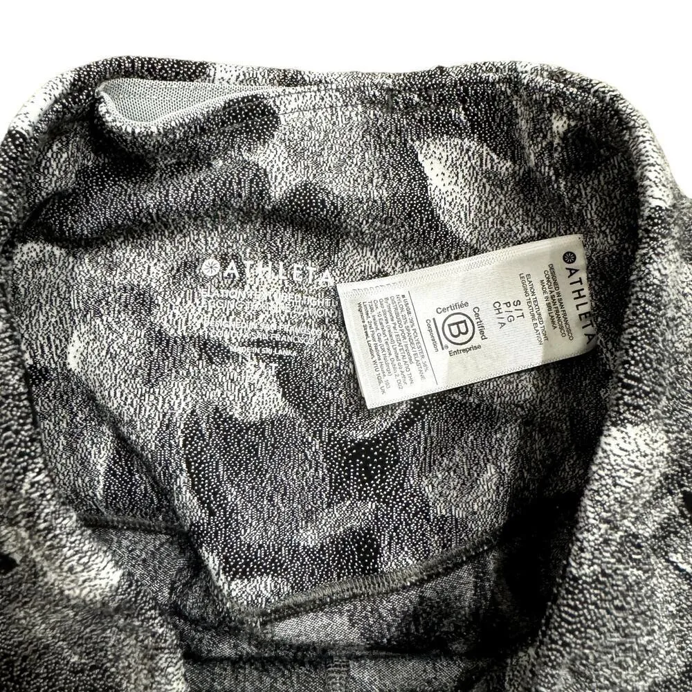 Athleta Elation Textured Tight in Chakra Floral Black Sea Salt, Size S Tall​​​ - Image 3