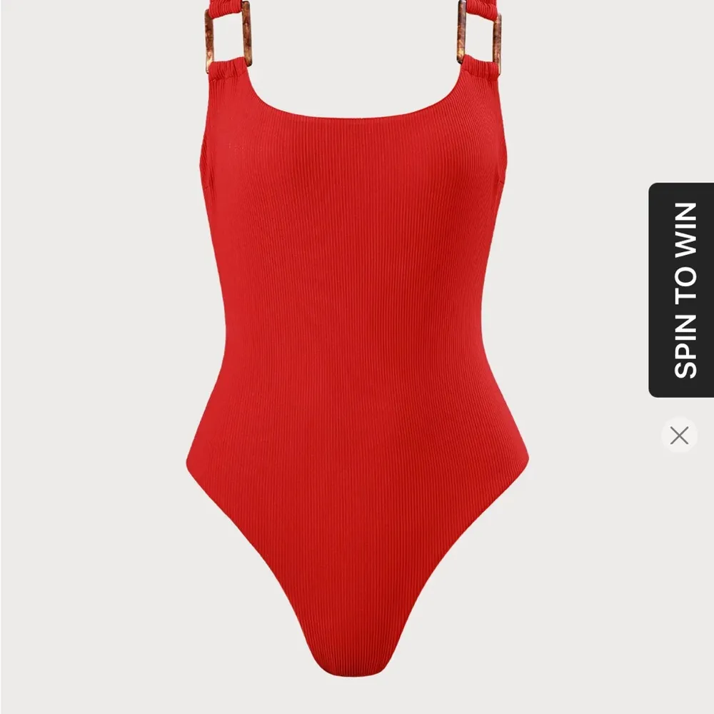 Berlook Red Ribbed Backless One - Image 6