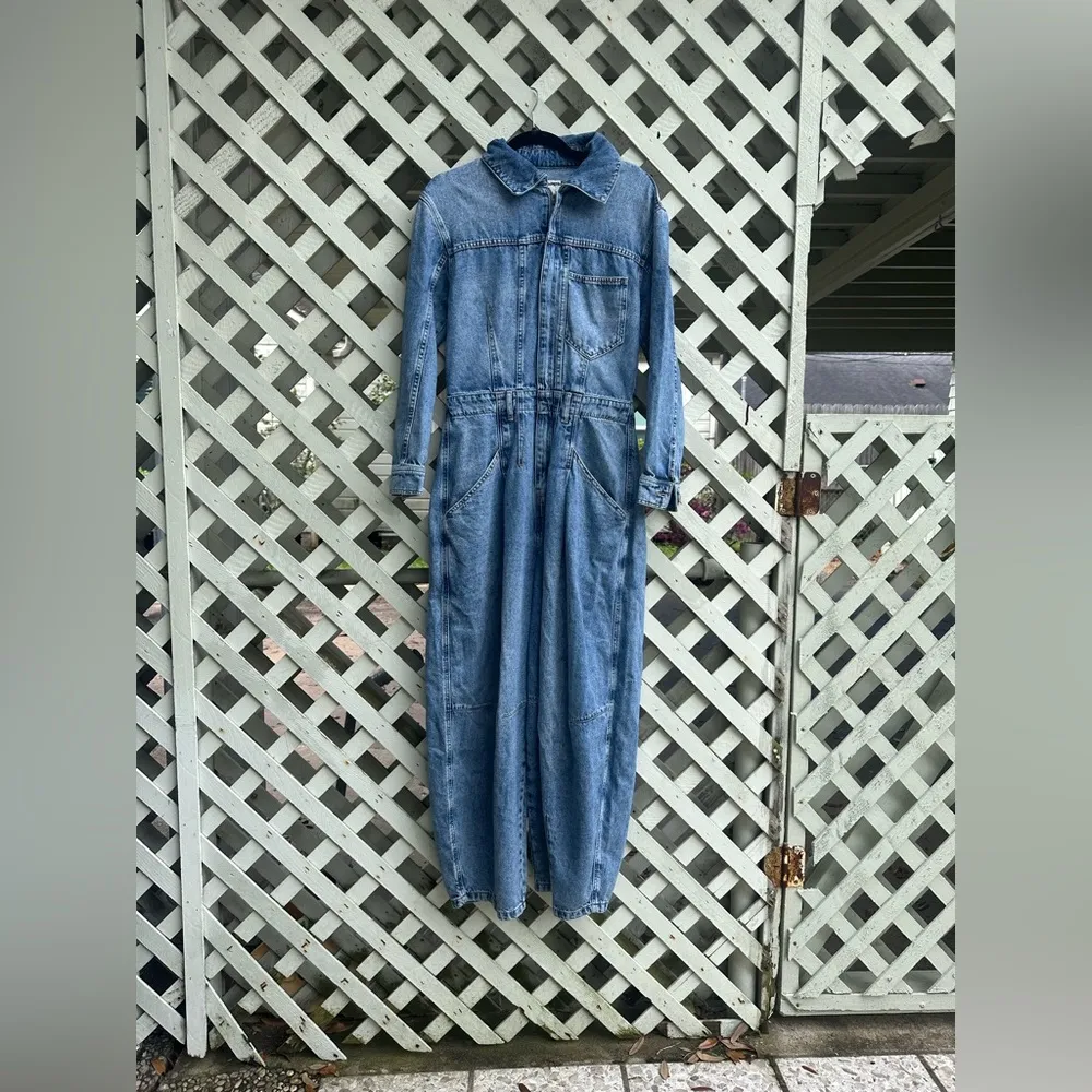 Free people CRVY Roulette Barrel Jumpsuit - Image 5
