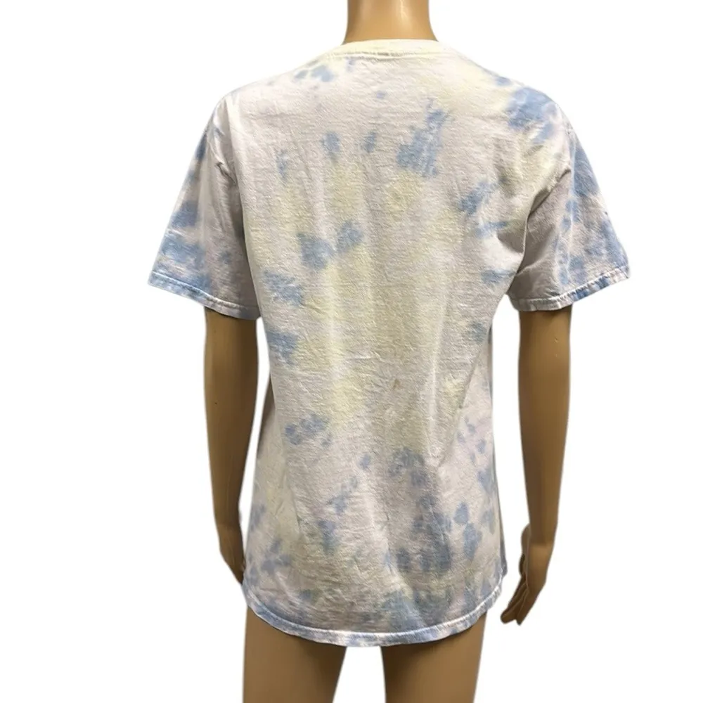 The Beatles Yellow Submarine Tie Dye Retro Cotton Graphic Tee Shirt Womens Small Blue - Image 3