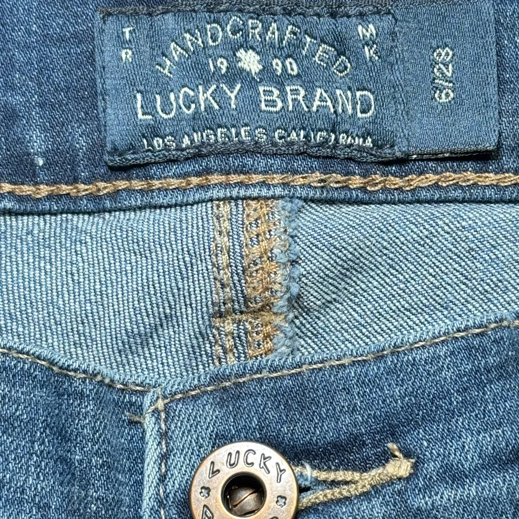 Lucky Brand #7W13485 SWEET CROP in Northwest Indigo - Size: 6/28 - Image 4