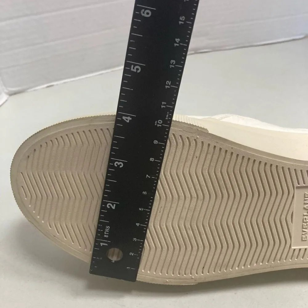 EVERLANE Unisex Slip On Sneakers Size Female 11 Men 9.5‎ White New With Defects - Image 9