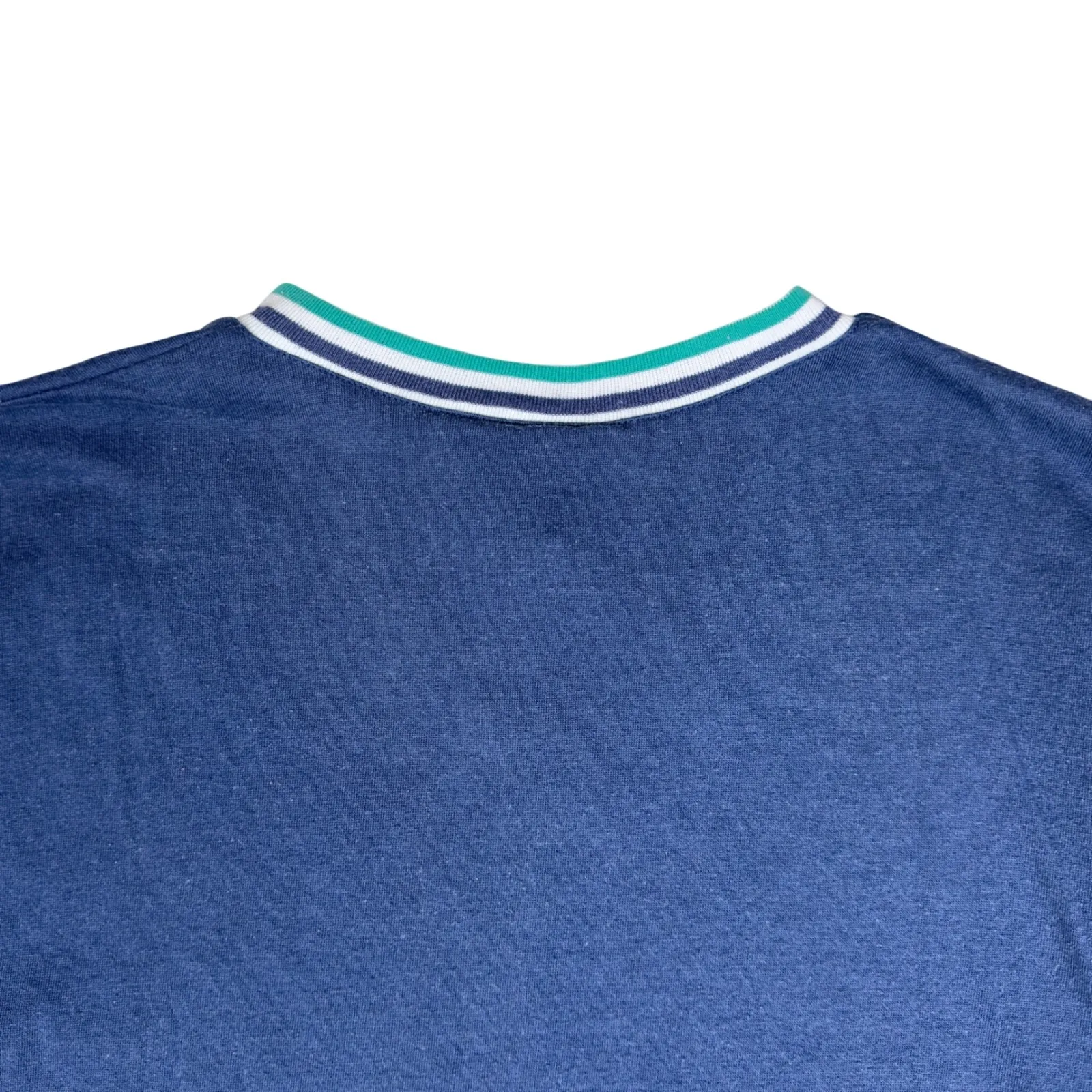 Vintage Cheryl Tiegs Henley Shirt Women's Small Blue 80s Single Stitch Tee - Image 7