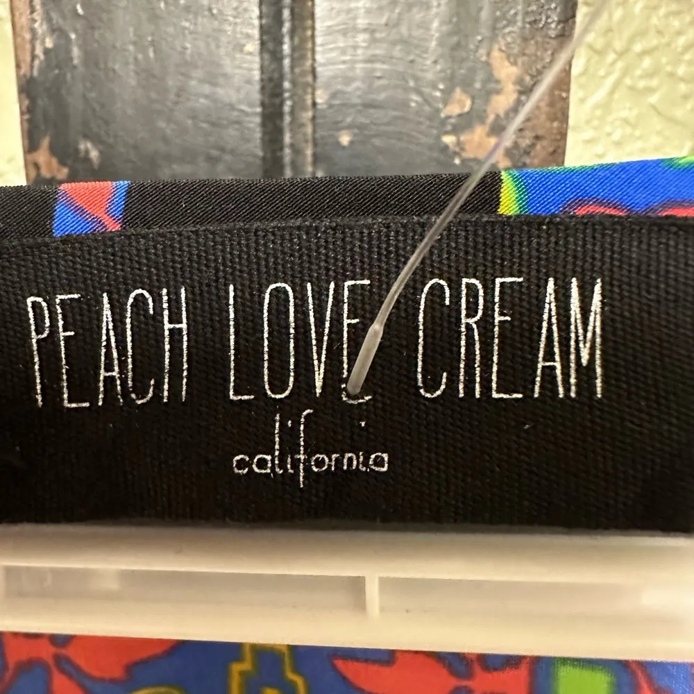 Peach Love Cream boho 3/4 sleeve blouse - Image 3