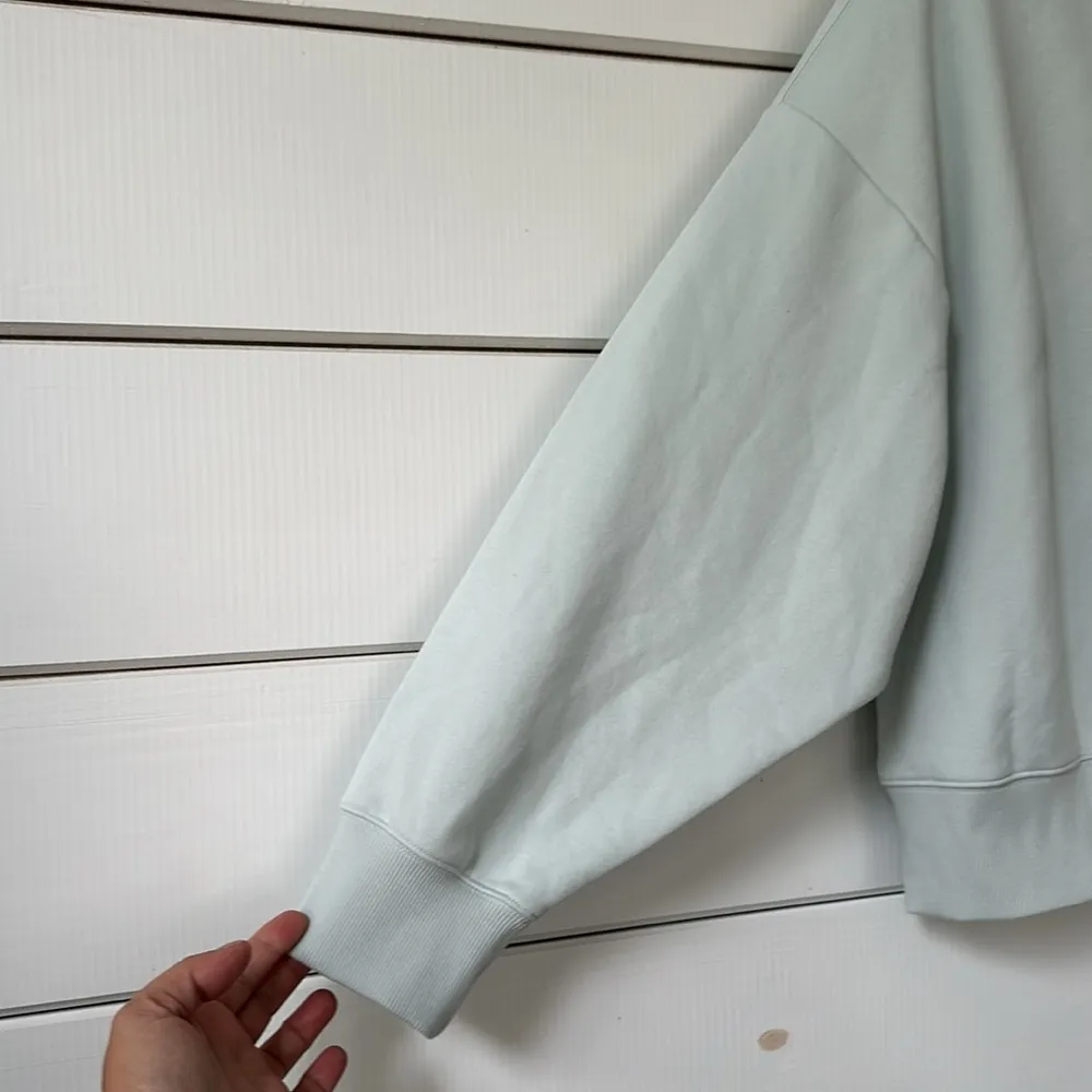 CALIA by Carrie Underwood Cropped Zip Hoodie Calming Green 1X - Image 5