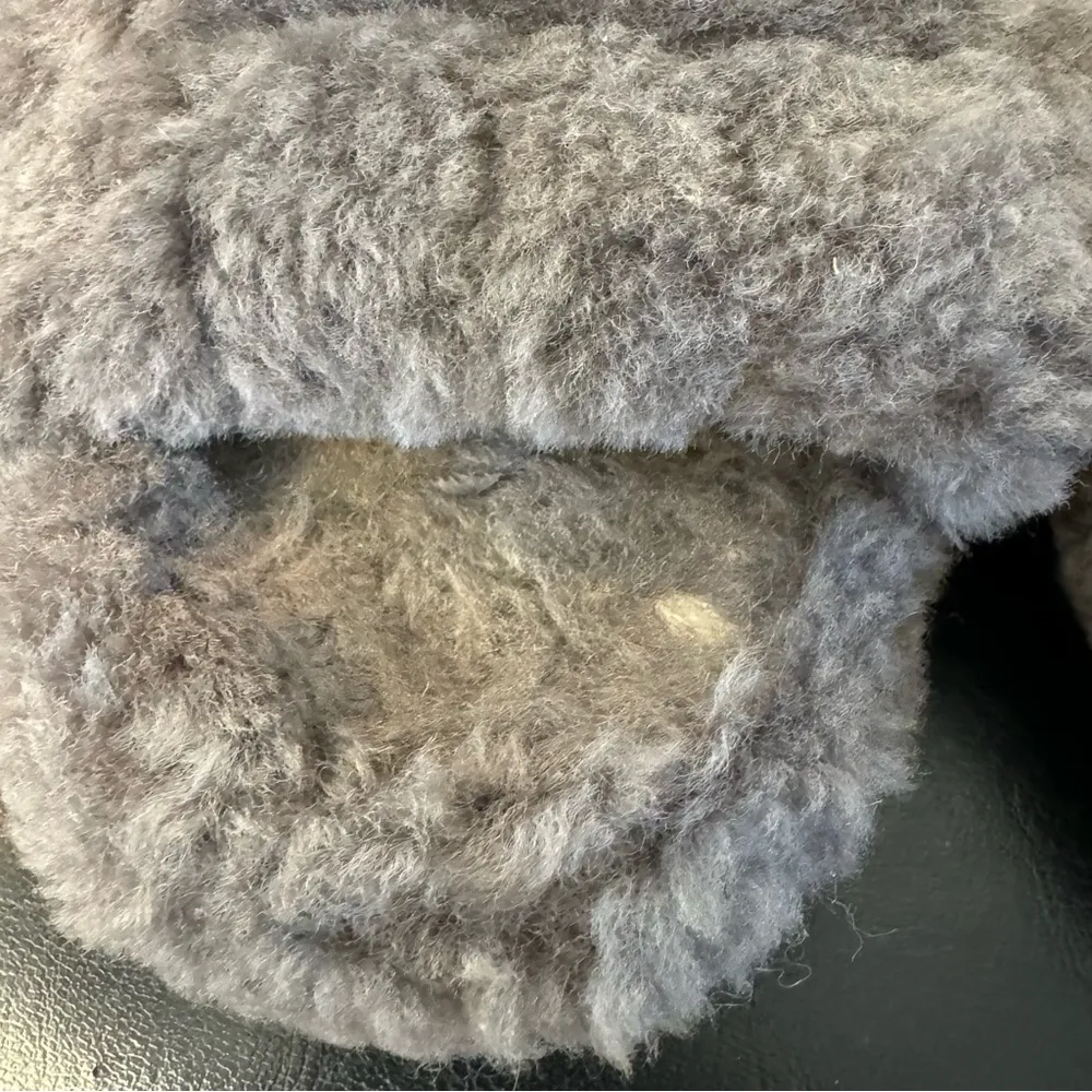 Fluff Yeah Slide Grey Slip on Sandal - Image 7