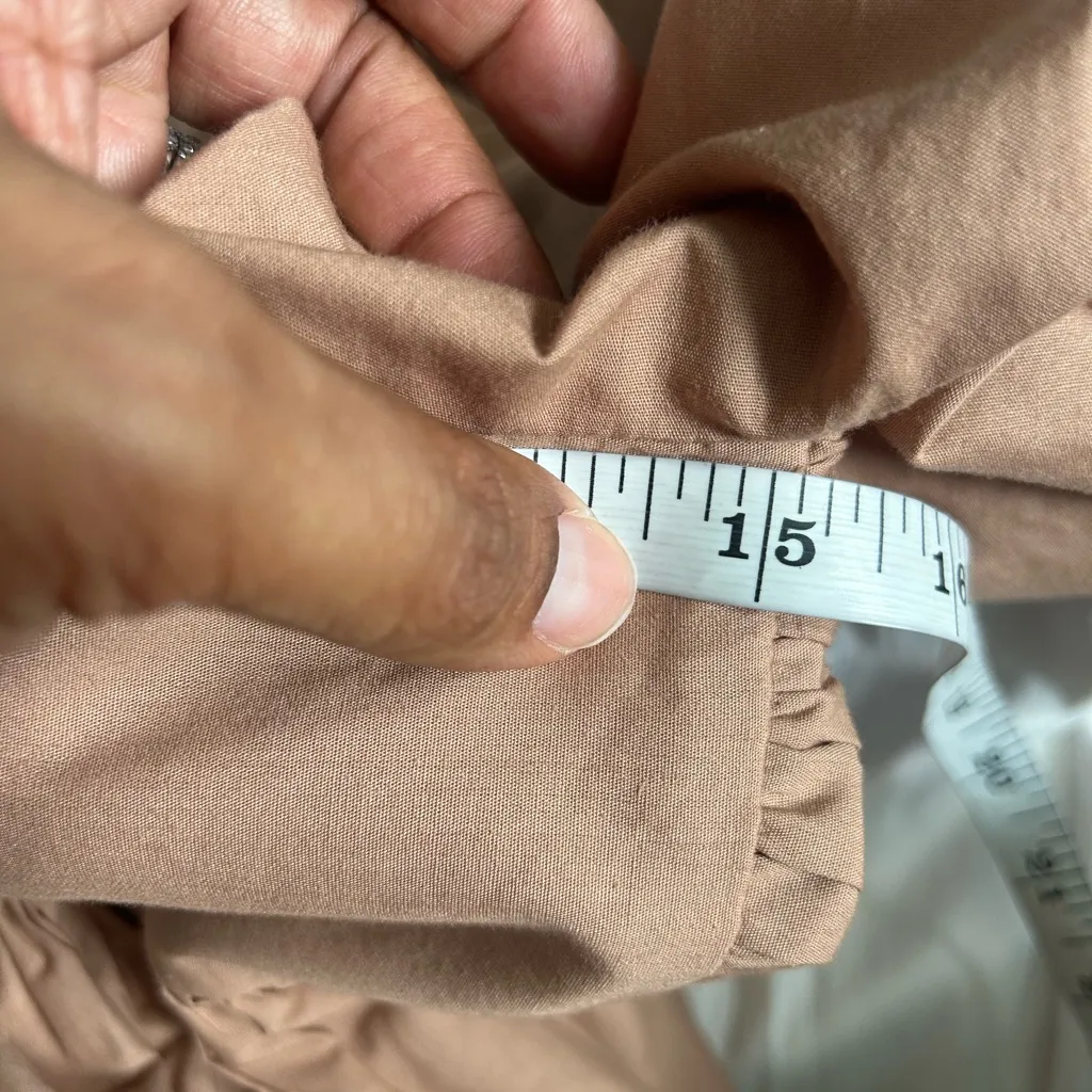 Abercrombie & Fitch | Emerson poplin puff sleeve embroidered eyelet hem dress - Image 14