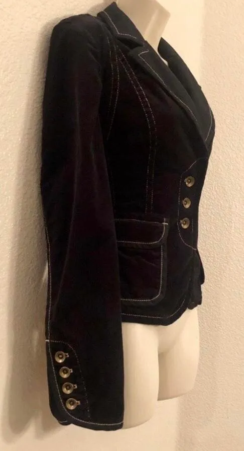 Perfect Black  Loft cotton & spandex blazer. Sz 4 - Image 2