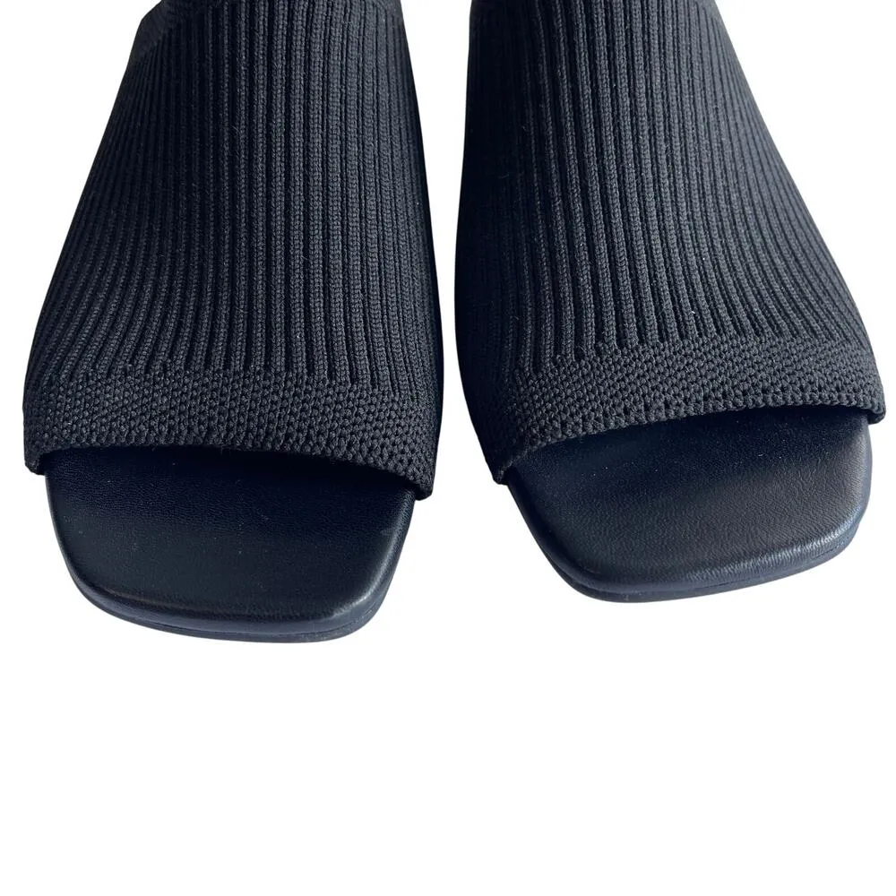Everlane The Glove Mule in Reknit Black Woven Slip On Block Heel Size 6.5 - Image 5