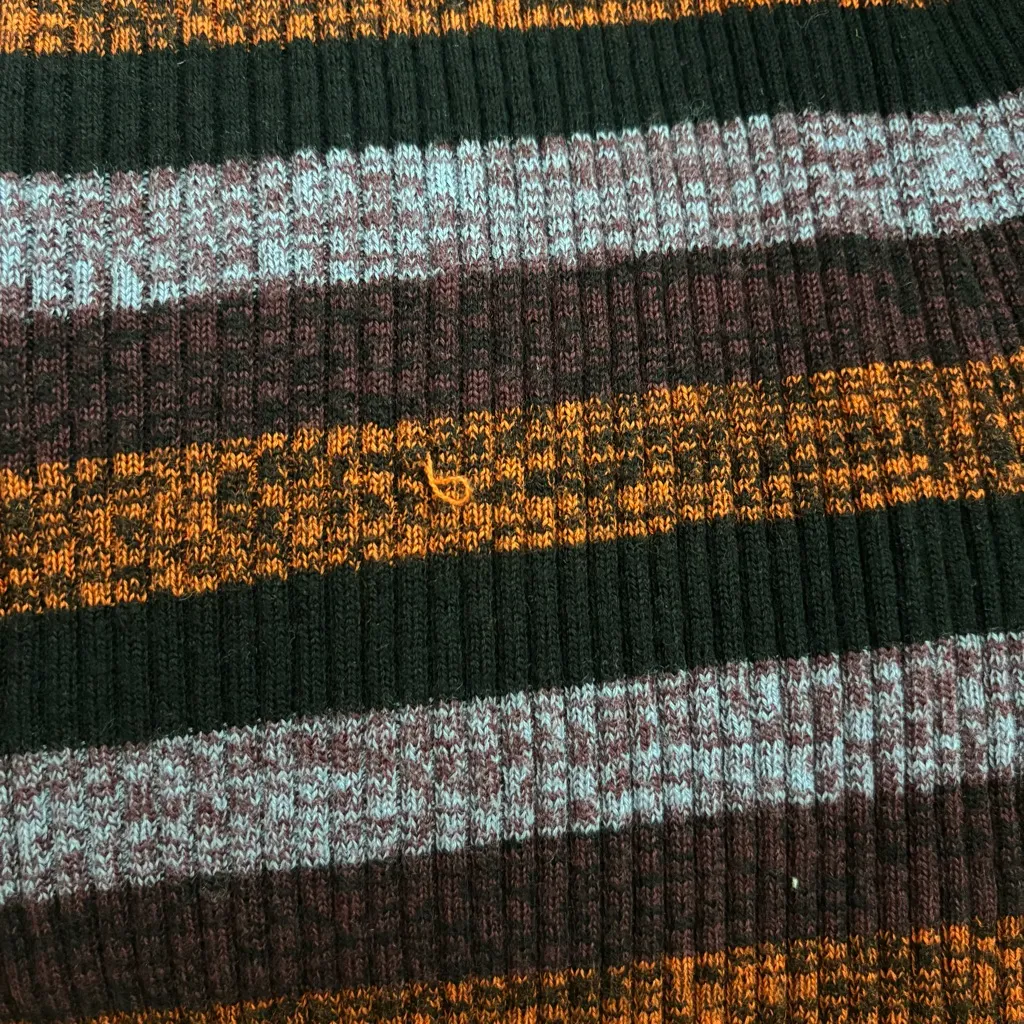 GANNI Striped Merino Rib Cropped Cardigan Maxi Skirt Set - Image 12