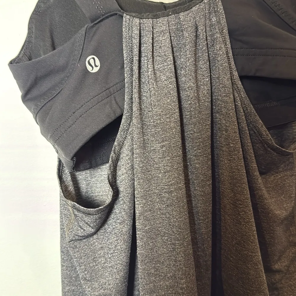 Lululemon Run: Back on Track Tank Black/Heathered Gray Women's - Image 8