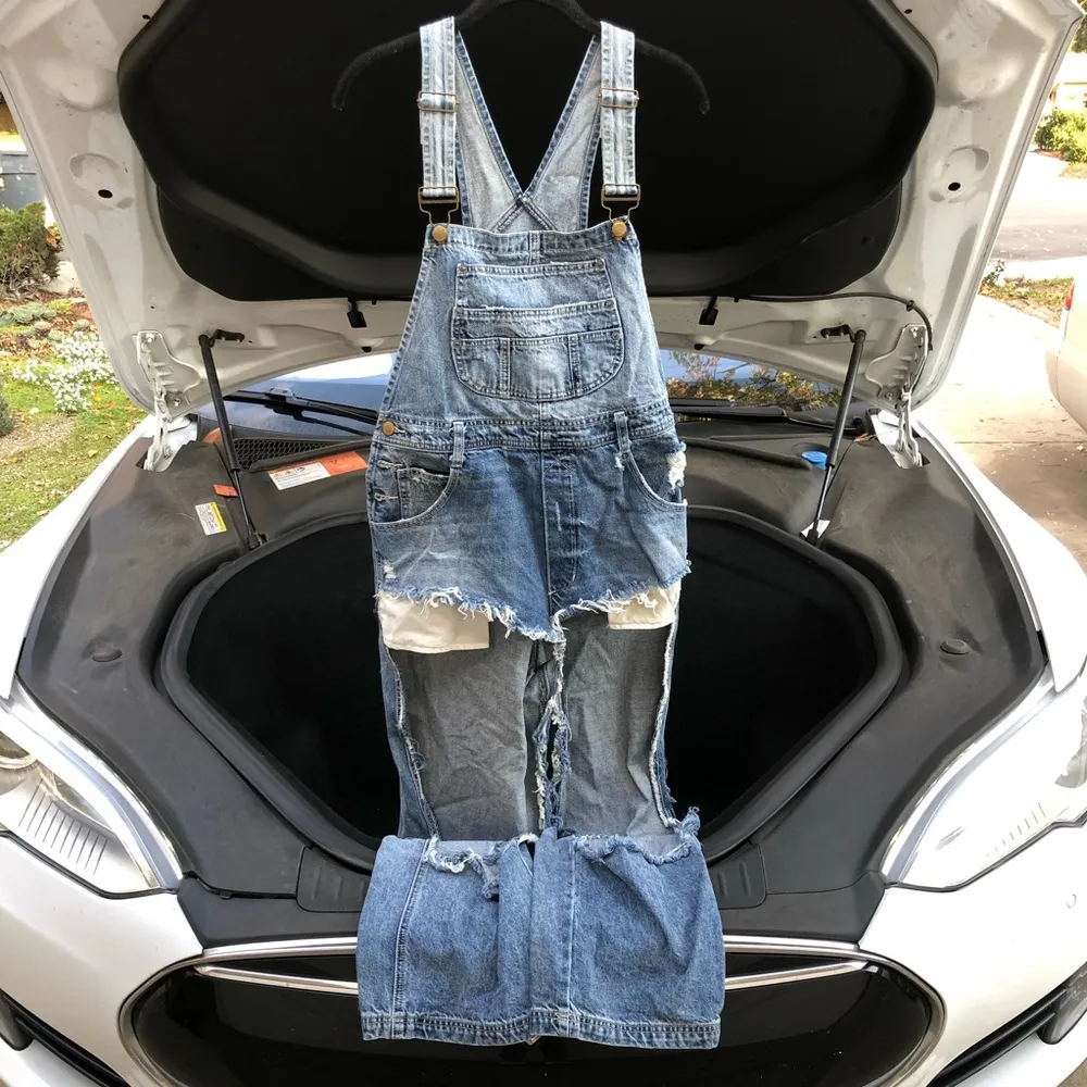 LF  Denim Festival Cutout Overalls - Image 3