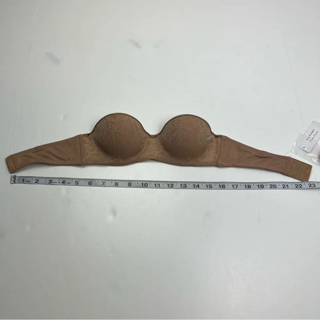 Natori Private Luxuries Embrace Womens Strapless Bra SunTan SZ 32A‎ 1229126T NEW - Image 2