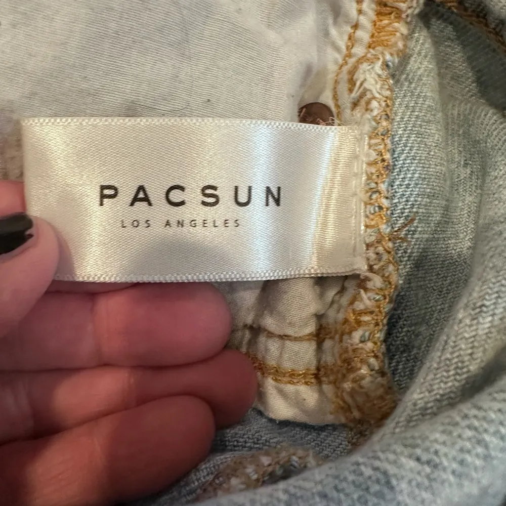 PacSun WOMENS  Blue Jean MOM Shorts High-Waisted 26 - Image 8