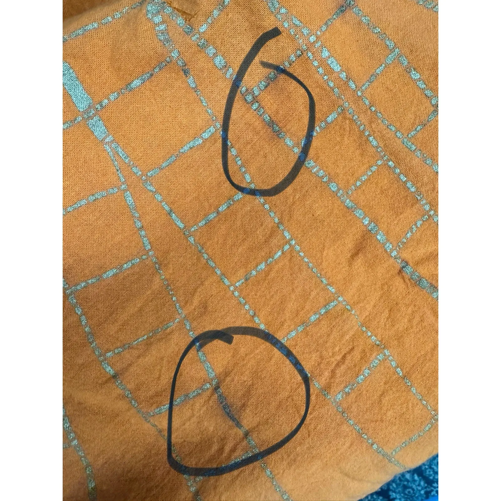 L’ Antonio Orange Aztec Art To Wear Baggy Oversized Harem Jumpsuit Size Medium - Image 10