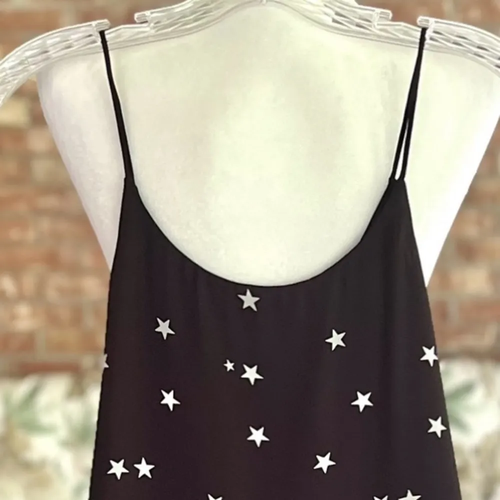 Bar III Knock-Out Camisole Black Star XS spaghetti strap pullover celestial - Image 7