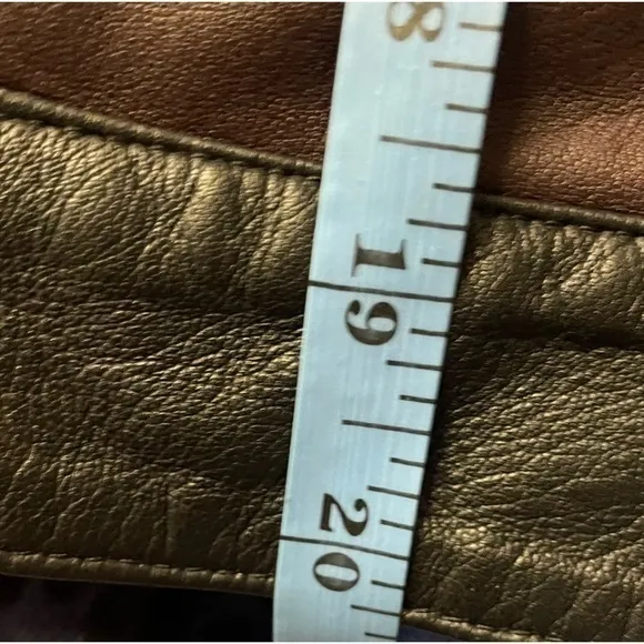 Joe’s Jeans Two-Tone‎ Motorcycle Leather Jacket size small - Image 11