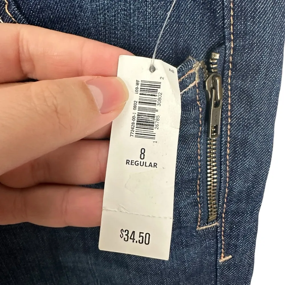 Deadstock 2010’s Old Navy The Flirt Mid-rise Bootcut Dark Blue Jeans Size 8 NWT - Image 2