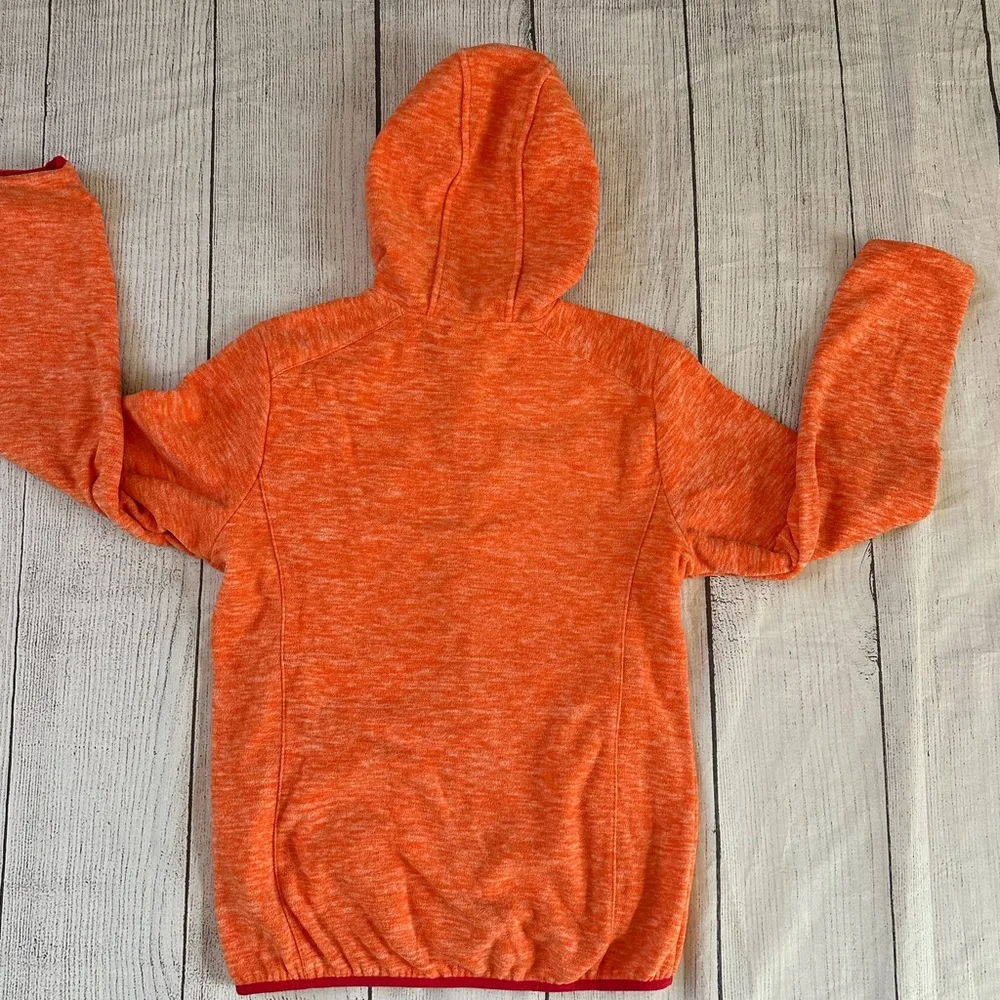 Little Donkey Andy size medium orange pink trim full zip hoodie jacket - Image 9