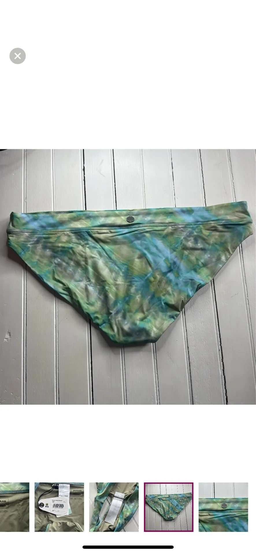 Prana Summer Wave Bikini Bottoms Mirage Size XL - Image 8