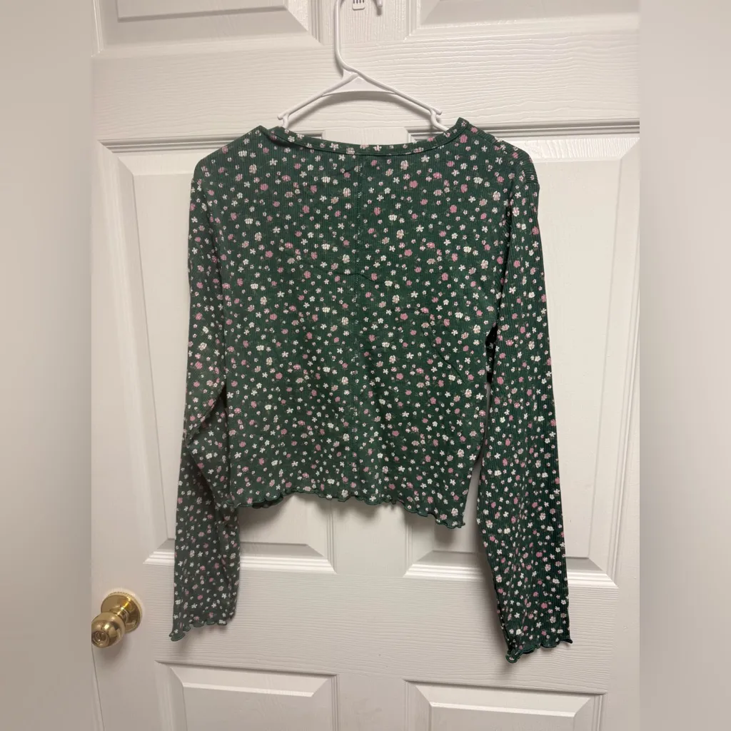 Arizona‎ Jean Company Green Ribbed Top Size XXL - Image 2