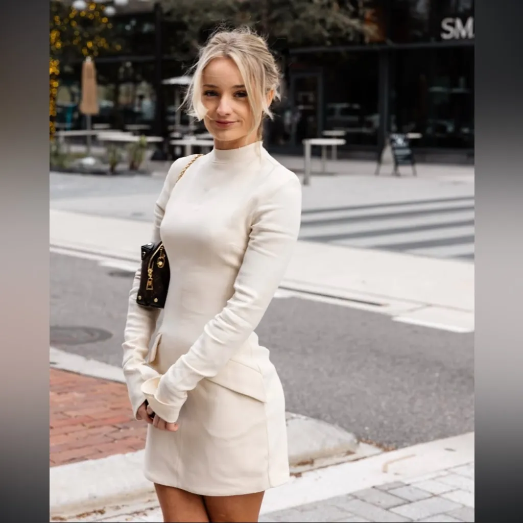 House of CB S Tall  'Mahalia' Vintage Cream Mini NWOT‎ - Image 17