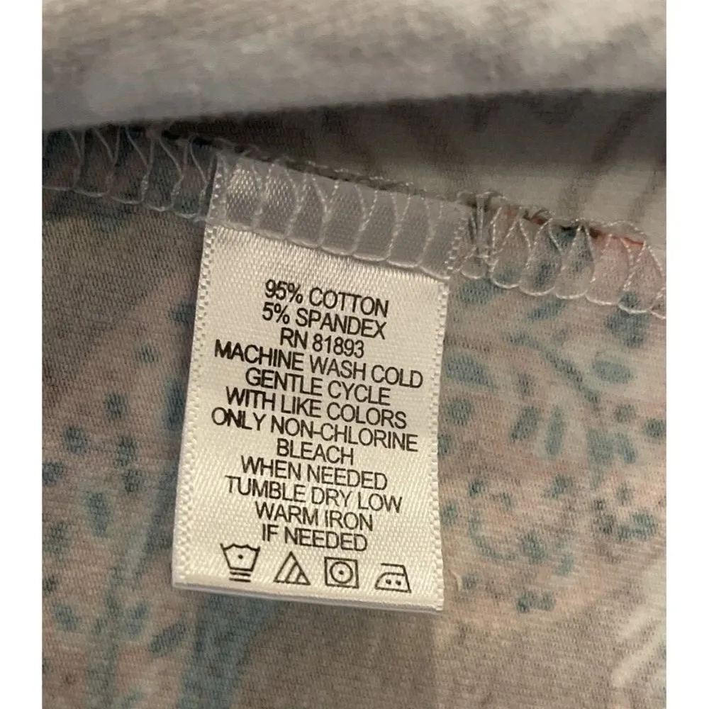 D & Co Denim Company 3X Knit Open Front‎ Cardigan Paisley Animal Print Retro Brown Size undefined - Image 6