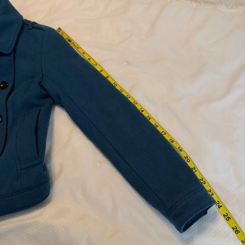 Old Navy Wool Blend Peacoat Jacket Women’s Size XS Missing a Button - Image 8