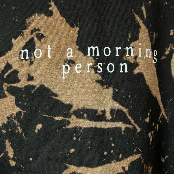 Hand Bleached sweatshirt Black Size L - Image 2