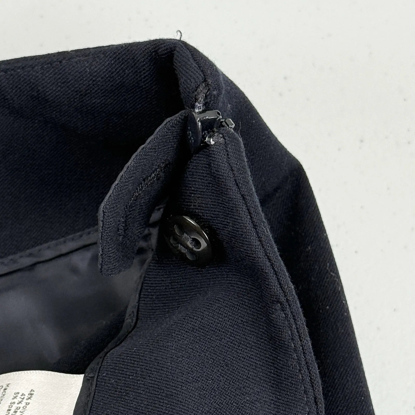 Talbots Women's Navy Dress Pants Size 12 Straight Leg Career Work Slacks - Image 7