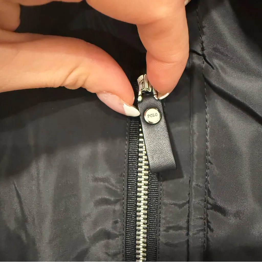 Polo Golf Ralph Lauren Water Repellant Golf Jacket Black Nylon Women’s XS - Image 4