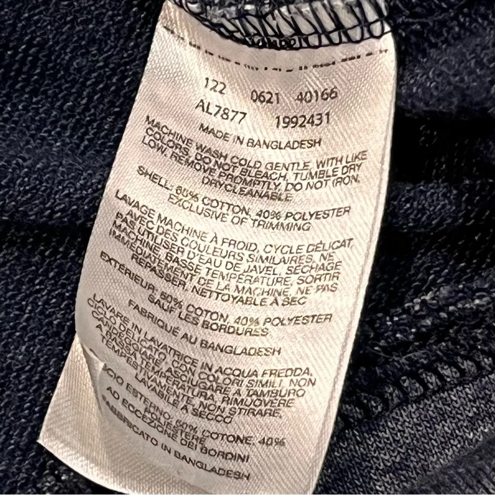 Columbia Navy Blue Heather Trek French Terry Cropped 1/2 Zip Cropped Sweatshirt - Image 10