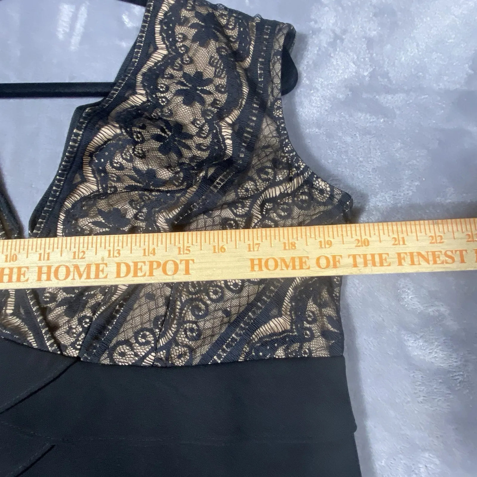 Black Dress Tiered Lace Sz 16 Jessica Howard Event Party Wedding Cruise Cocktail - Image 11