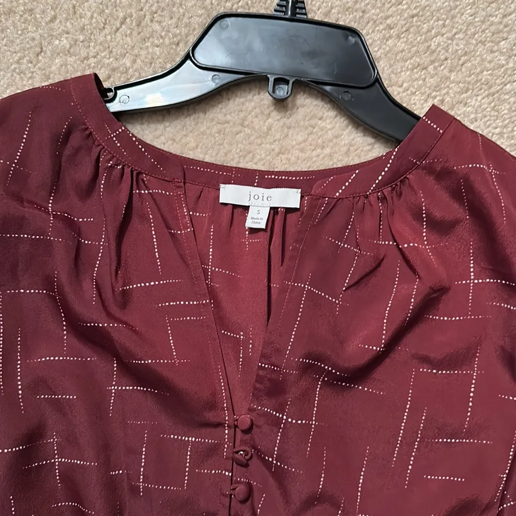 Joie short sleeve blouse small - Image 8