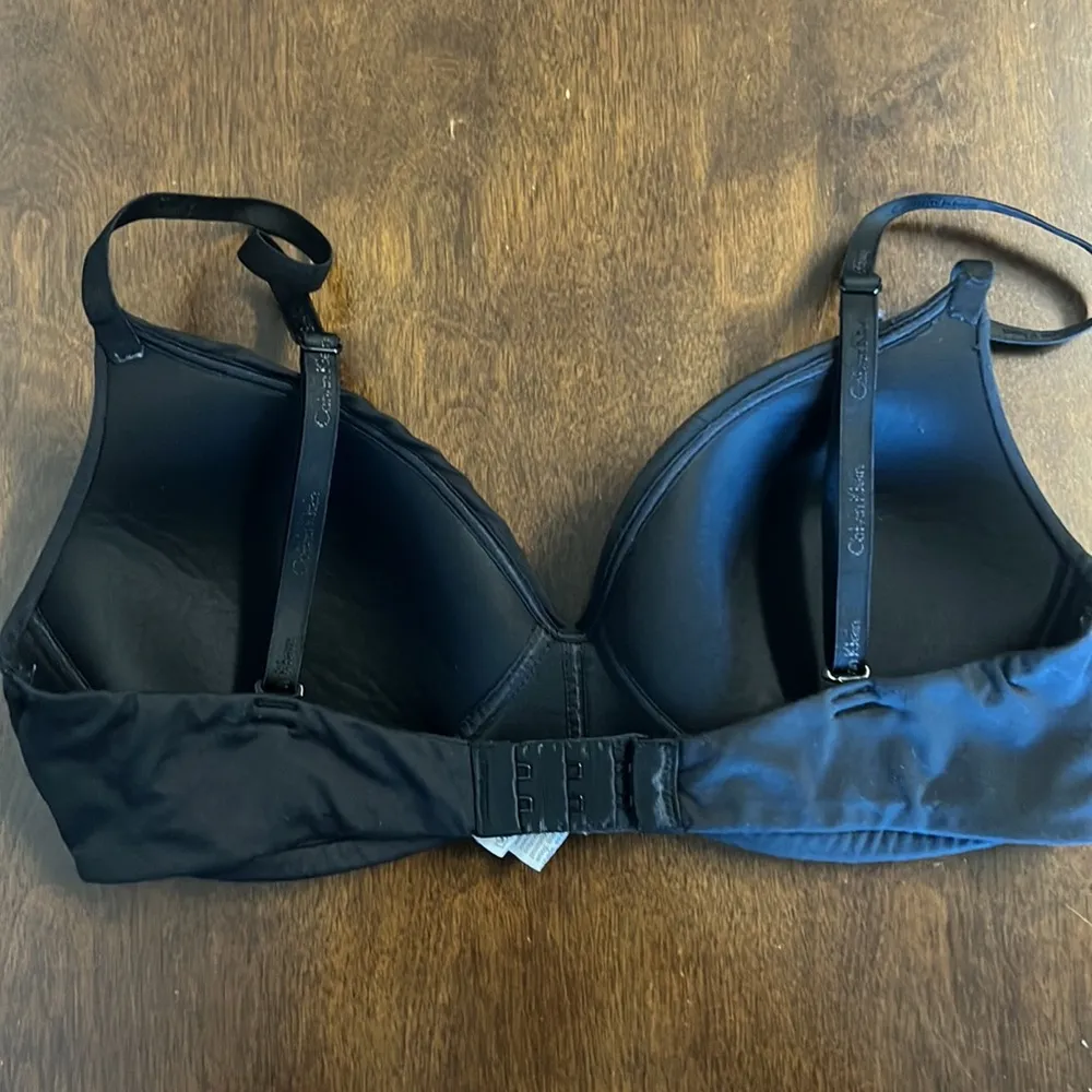 Calvin Klein Black Microfiber Wirefree Bra 32C - Image 2