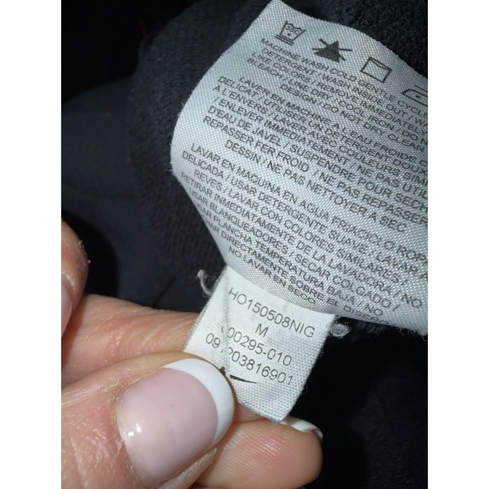 Nike Women's Sz M Medium Joggers Cotton Sweatpants Black Rose Gold - Image 5