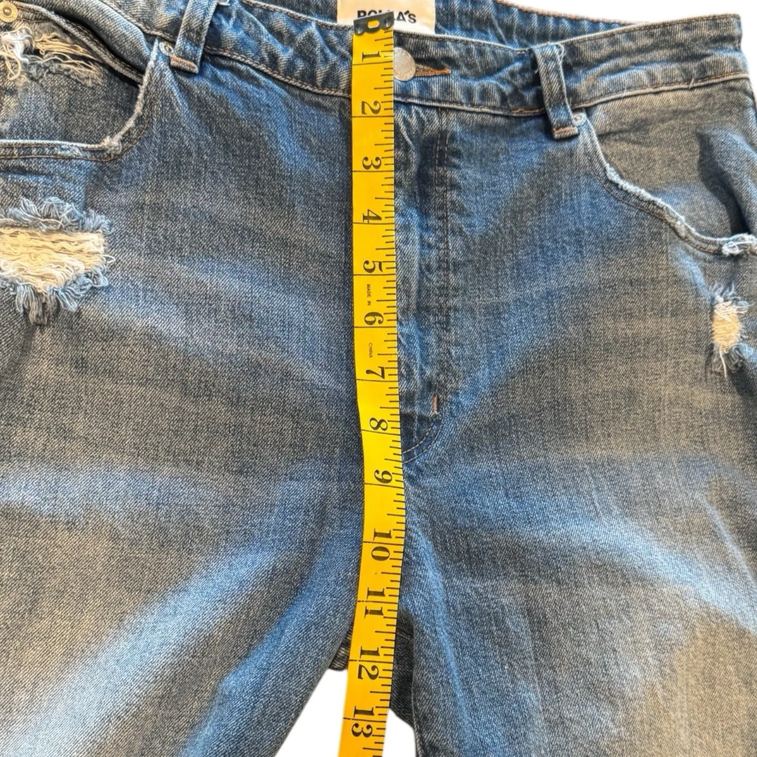 Rolla's Revolve FP Size 30 Miller High Rise Slim Jeans Ripped Knees Distressed Blue - Image 6