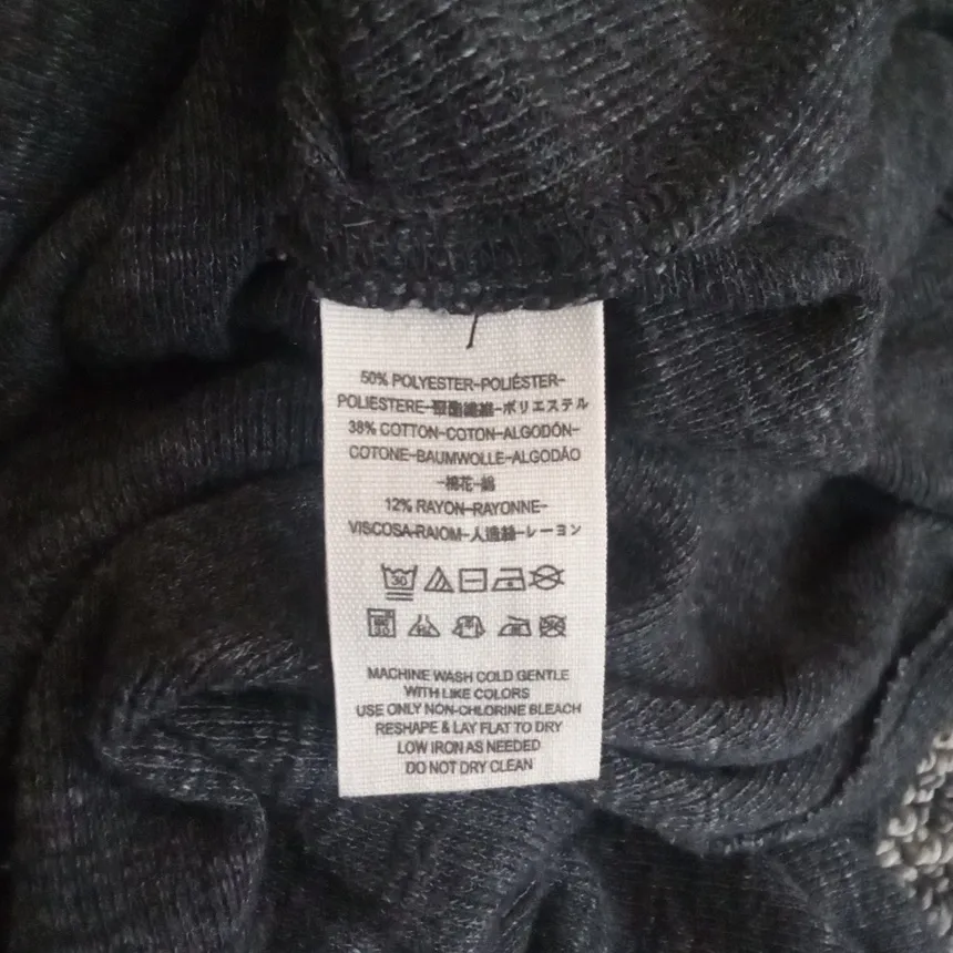 We The Free Charcoal Split Back Turtleneck Top Pullover Womens XS/TP - Image 6