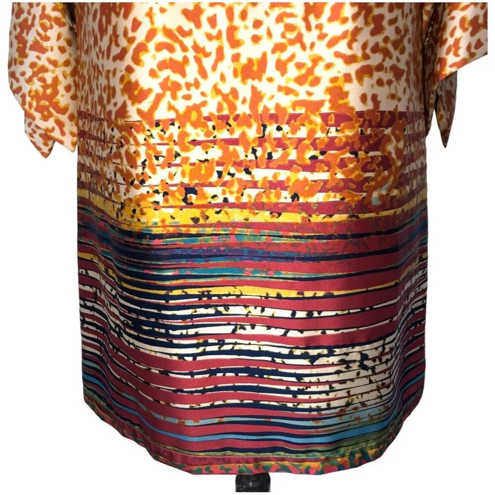 Uncle Frank Boho Print Tunic Dress Size Small EUC - Image 2