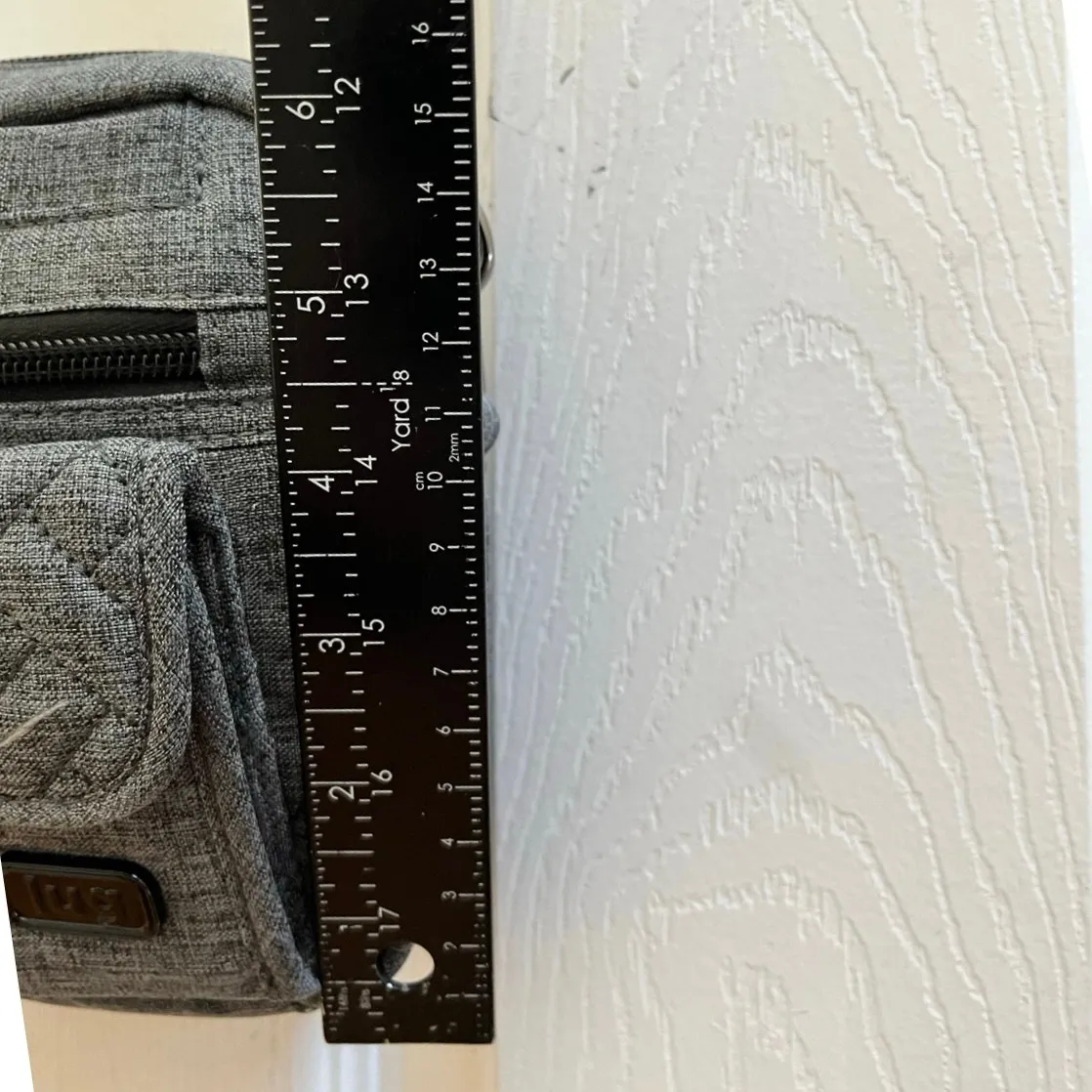 Lug Switch RFID Convertible Crossbody Bag Quilted Gray Heather - Image 12