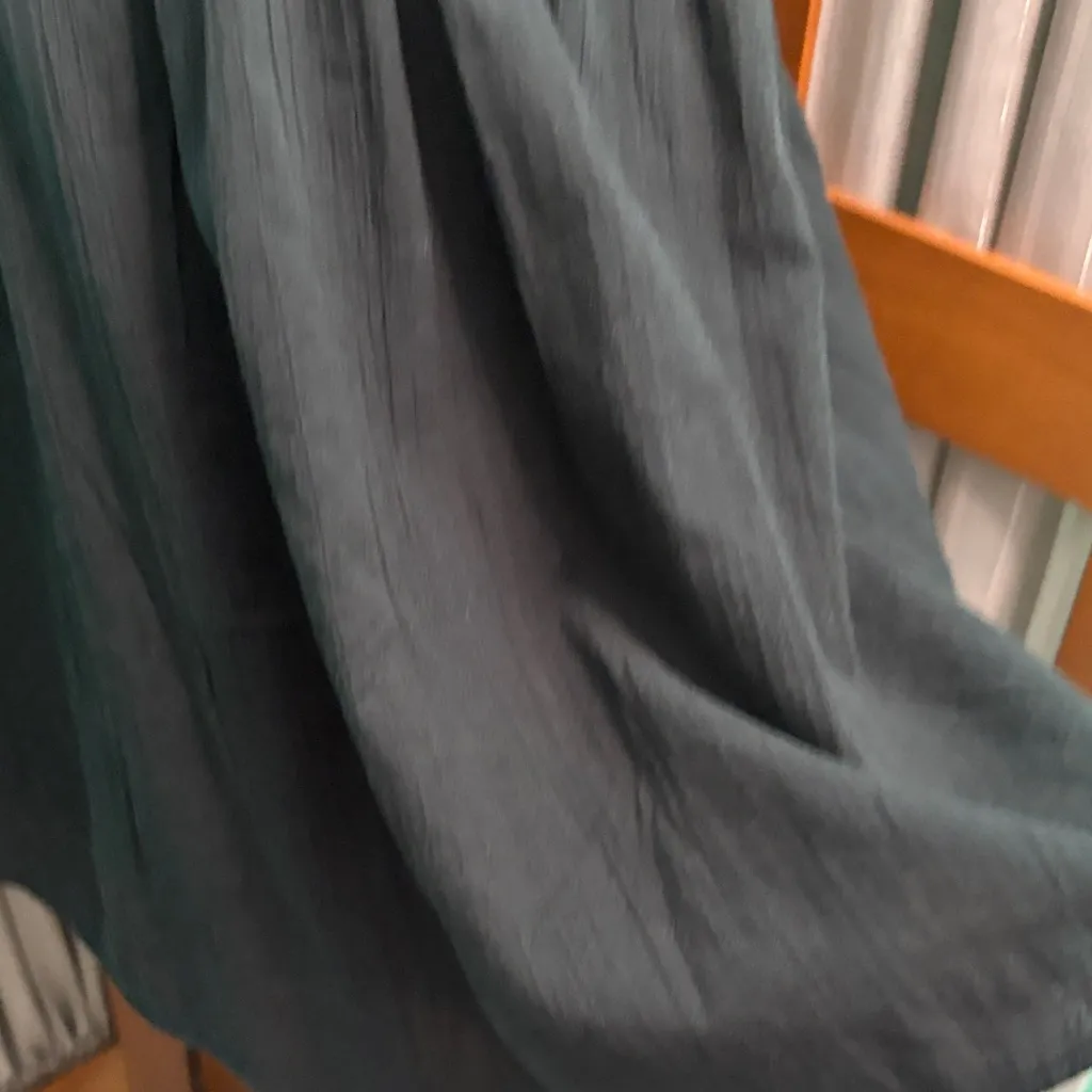 Aerie  Black Puff Sleeve Mini Dress - Image 4