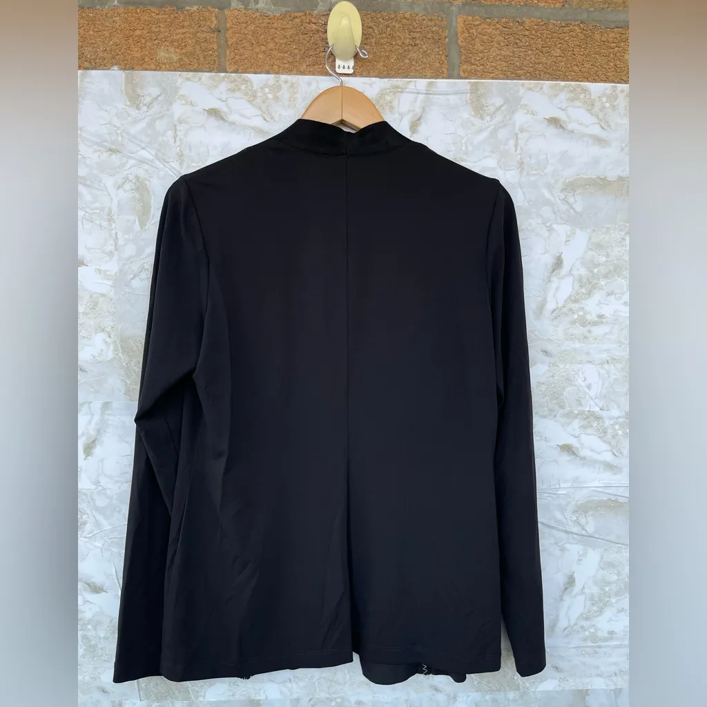 I by Iris Setlakwe Twinset, Contrast Stitch Trim size large Black - Image 9