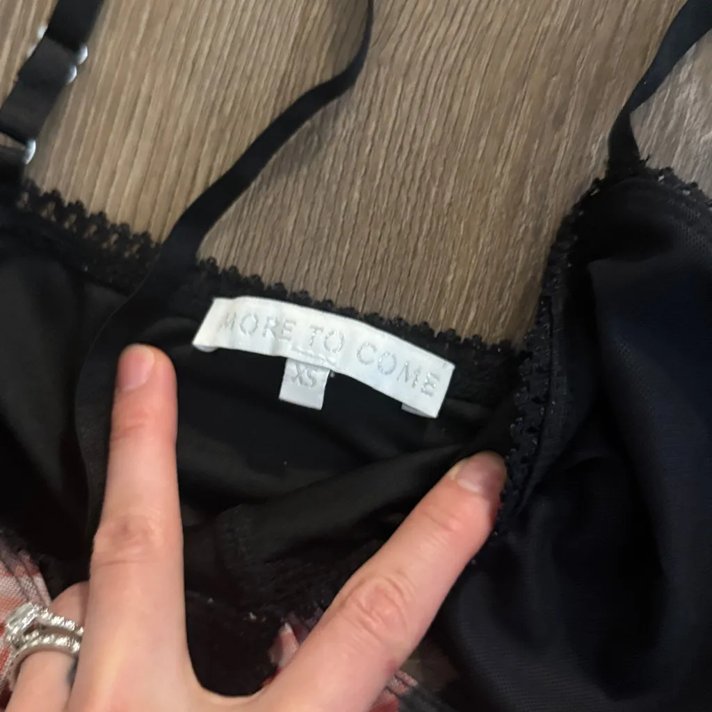 MORE TO COME Calla Mesh Dress in Black Size XS - Image 7