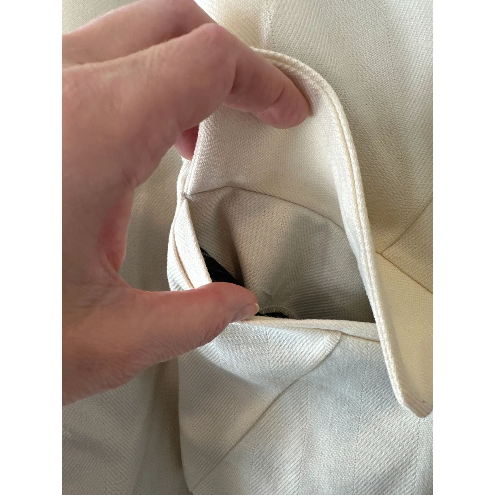 Free People NWT Betty Solid Cropped Blazer in Ecru Size Medium - Image 8