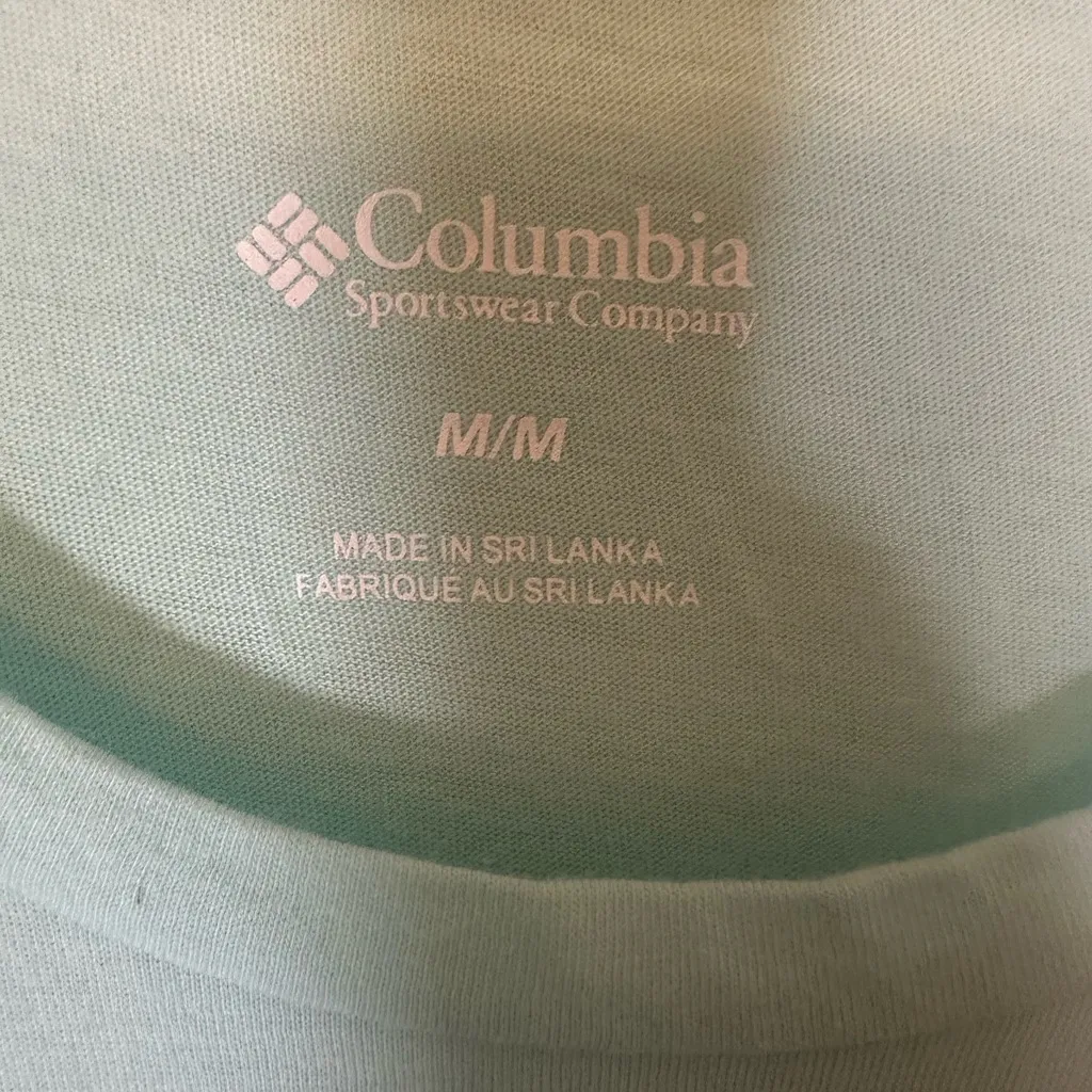 Hike Your Own Hike Columbia T-shirt, Women’s size Medium, Light Green - Image 4