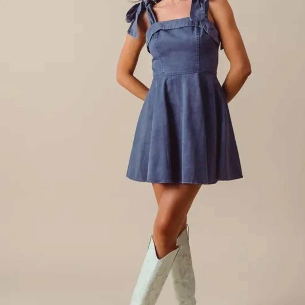 SO ME Fit and Flare Washed Gameday Dress Size undefined - Image 2